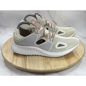 Adidas Run Lux Clima Off White Running Shoes Mesh Lace Up CQ0595 Womens Size 9.5